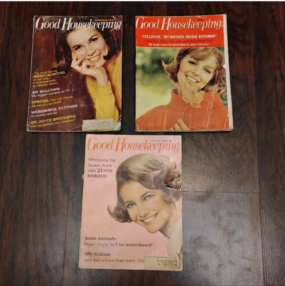 vintage good housekeeping magazine Fall 1964 Lot Of 3 September October November